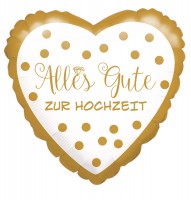 Alles Gute zur Hochzeit Folienballon