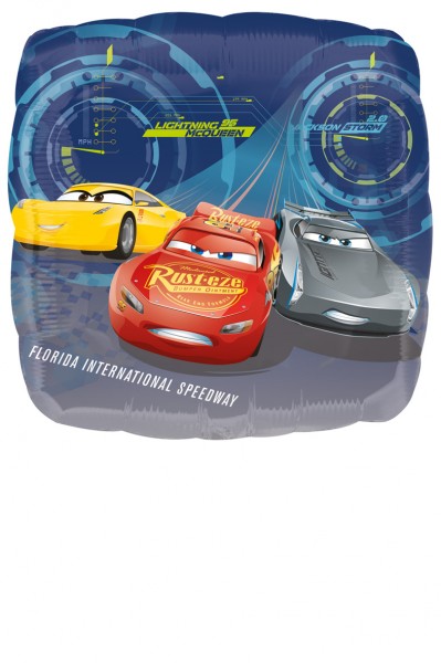 Folienballon Cars Speedway eckig