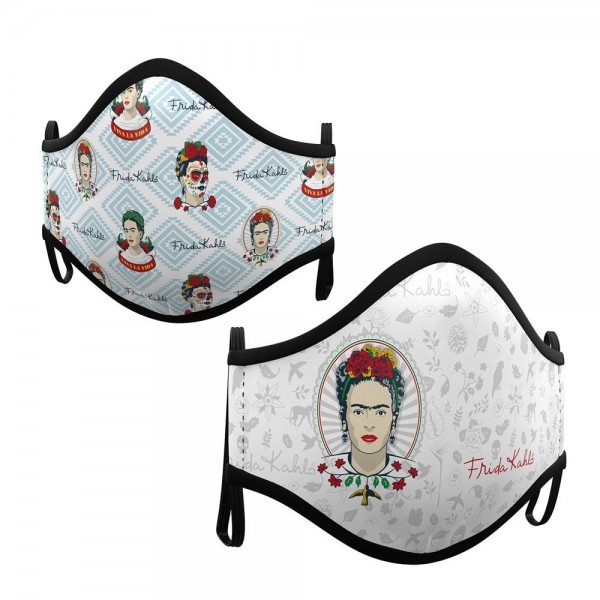 2 Mund Nasen Masken Frida Kahlo