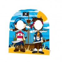 Wilde Piratenfreunde Fotowand 1,2m