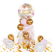 Vorschau: Balloha Geschenkbox DIY Shiny Dots Glückwunsch XL