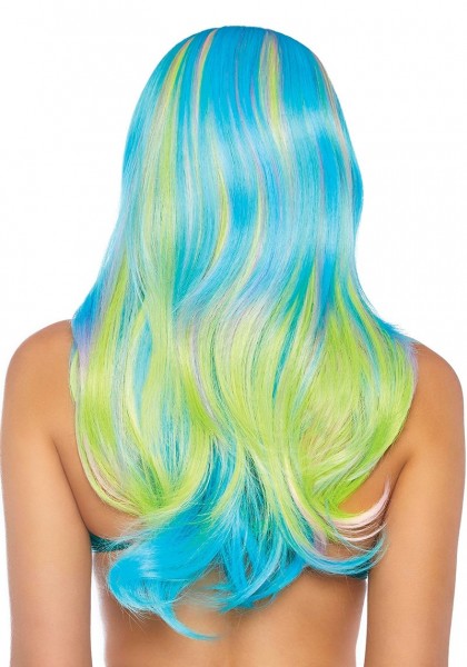 Farbenfrohe Fantasie Perücke für Damen 3