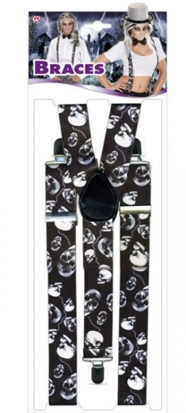 Grusel Totenkopf Hosenträger