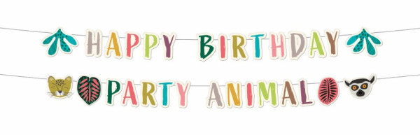 Zoo Birthdayparty Girlande 3m