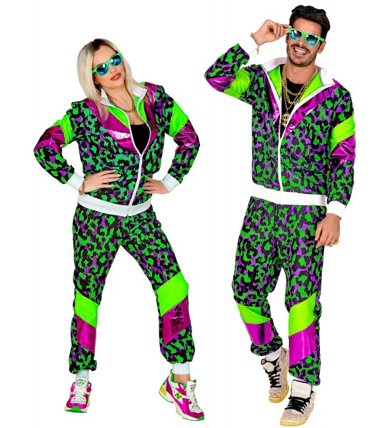Grüner Animal Print Trainingsanzug