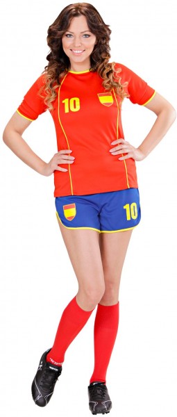 Spielerfrau Spanien Fußball Damenkostüm