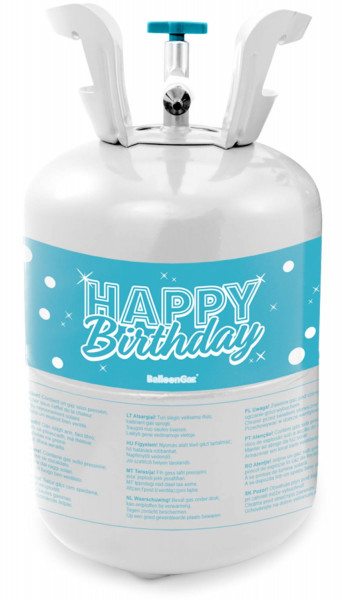 Happy Birthday Heliumflasche mit Ballons 2