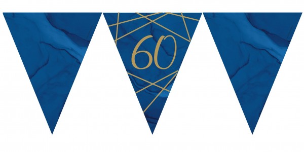 Luxurious 60th Birthday Wimpelkette 3,7m