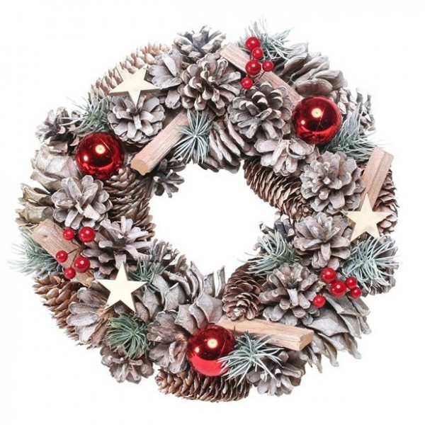 Weihnachtlicher Türkranz 30cm