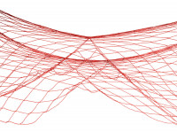 Vorschau: Rotes Fischernetz 1,2m x 3,6m