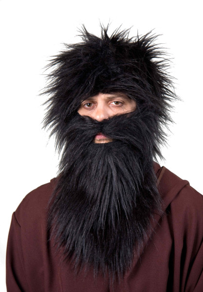 Knecht Ruprecht XXL Bart Schwarz
