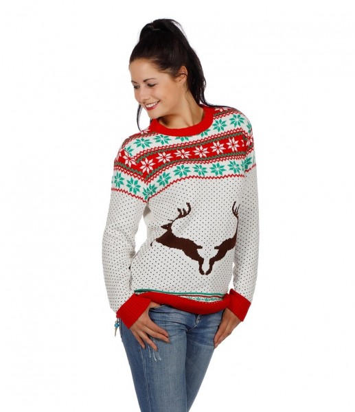 Hirsch Weihnachts Pullover