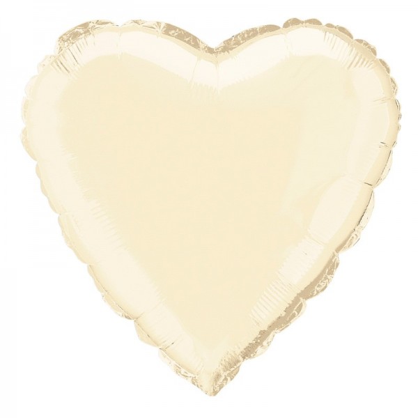Herzballon True Love elfenbein