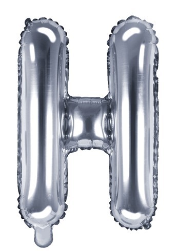 Folienballon H silber 35cm