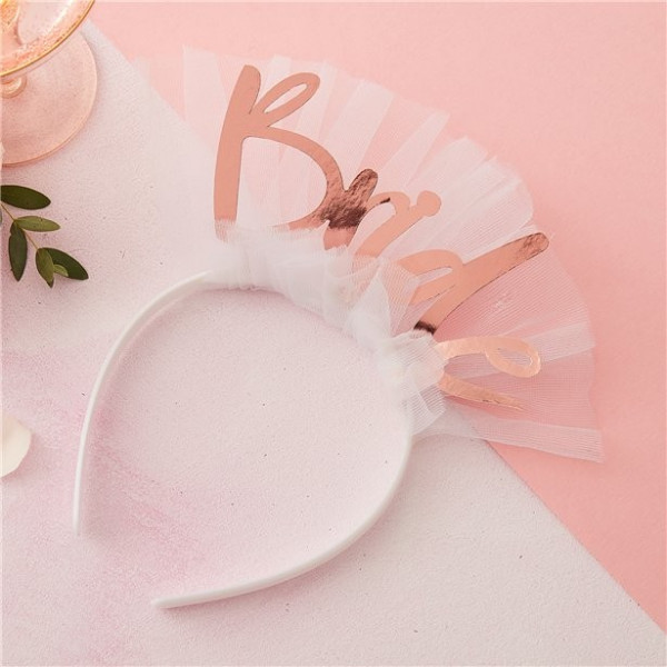 Rosy Bride Schleier Haarreif