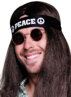 Stirnband Peace Schwarz