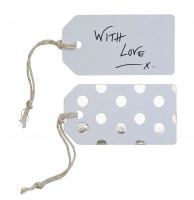 10 Mix & Match Punkte Geschenkanhänger gold