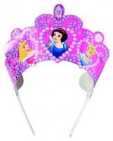 6 Pink Disney Princess Glitzer Diademe