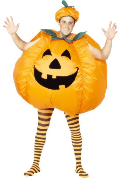 Aufblasbares Halloween-Kürbis Kostüm