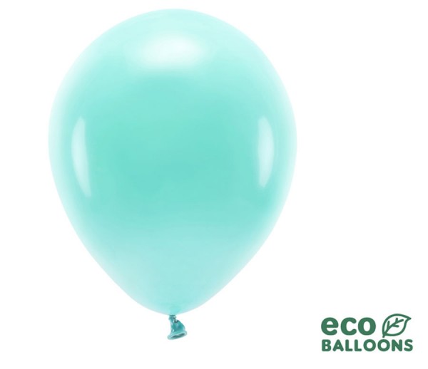 10 Eco Latexballons pastell mint 30cm