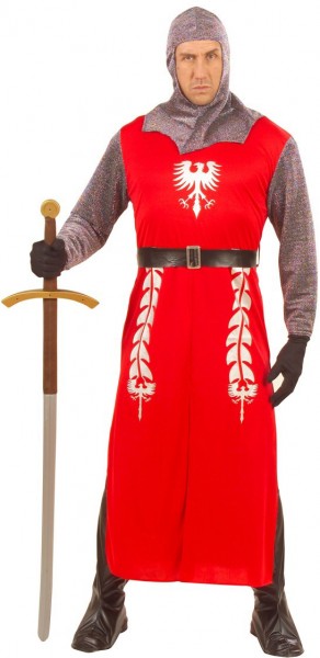 Rotes Ritter Roland Herrenkostüm