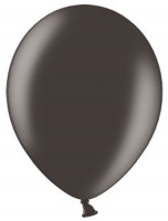 10 Partystar metallic Ballons schwarz 30cm