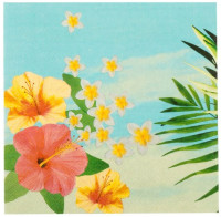 Vorschau: 20 Bunte Hawaii Servietten 33cm