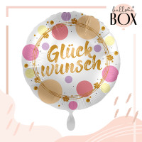 Vorschau: Balloha Geschenkbox DIY Shiny Dots Glückwunsch XL