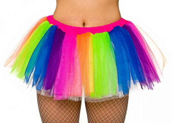 Kurzes Tutu In Regenbogenfarben