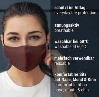 Vorschau: Mund Nasen Maske Dark Roses