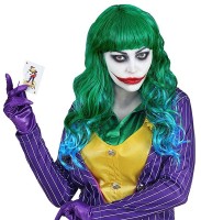 Grüne Mad Joker Damenperücke