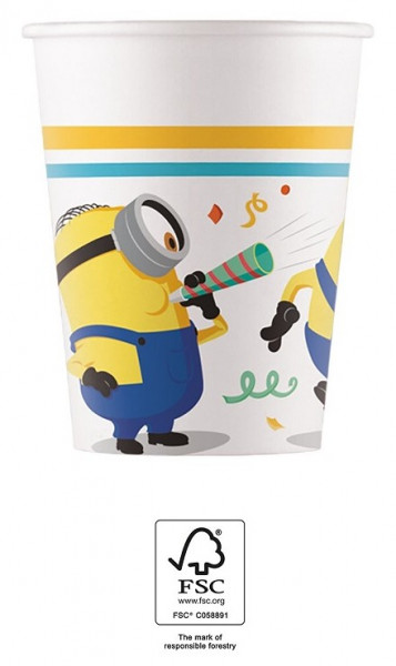 8 Minion Parade FSC Becher 200ml
