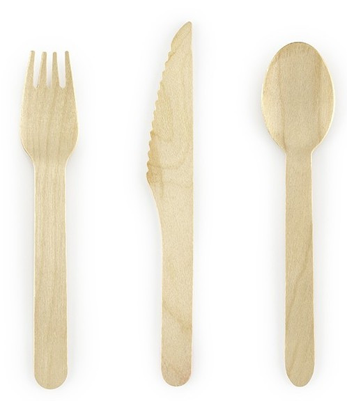Woodland Holz Besteckset 18-teilig