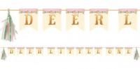 Süße Reh Quastengirlande 2,3m