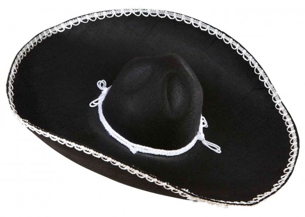Schwarzer Filz Sombrero