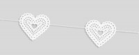 Spitzen Herzchen Girlande 1,8m x 8cm