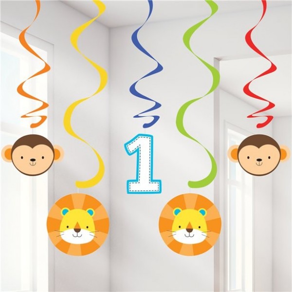 5 First Party Animal Spiralhänger