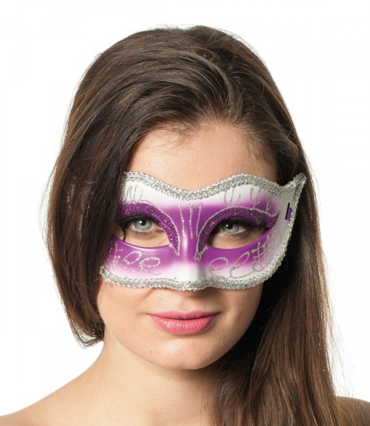 Glitzernde Maske In Violett