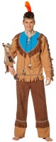 Itza Indianer Kostüm Mit Fransen In Braun