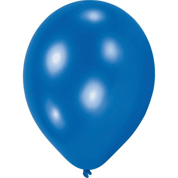 10 Blaue Ballons Partyflash 23cm