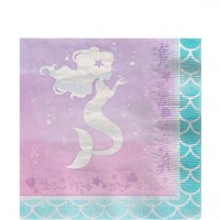 16 Mermaid Treasures Servietten 33cm