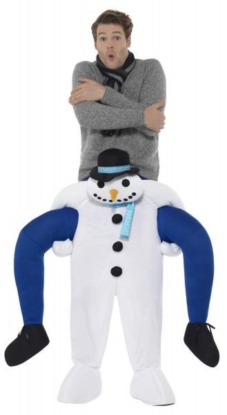 Schneemann Rudi Huckepack Kostüm