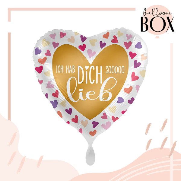 Balloha Geschenkbox DIY Ich hab Dich lieb XL