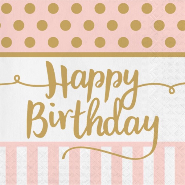 16 Lovely Birthday Servietten 33cm