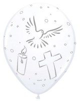 8 Ballons Christliche Symbole 30cm