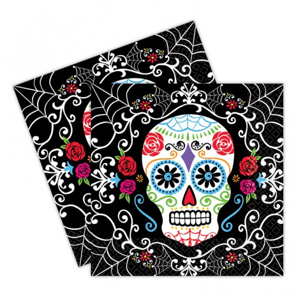 20 Dia de los Muertos Servietten 33cm