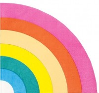 16 Rainbow Splash Servietten 29cm