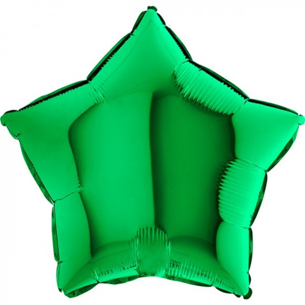 Grüner Sternballon Shine 45cm