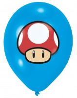Vorschau: 6 Super Mario Items Luftballon 27,5 cm