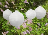 LED Lampion Summer Nights weiß 30cm